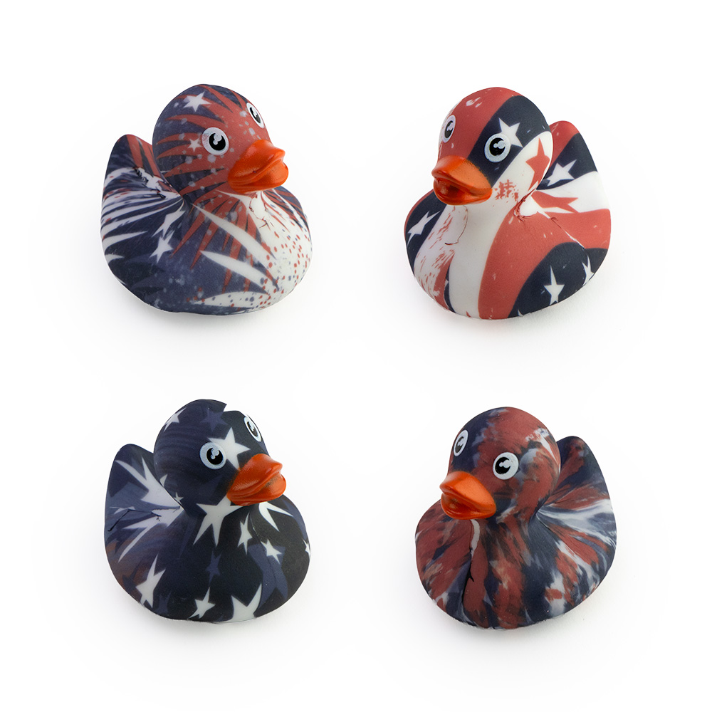 Patriotic  Ducks 2in Asst (50pcs)