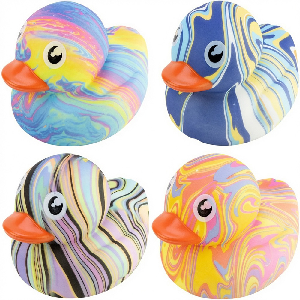 Mega Marble Color Ducks 6in (12pcs)