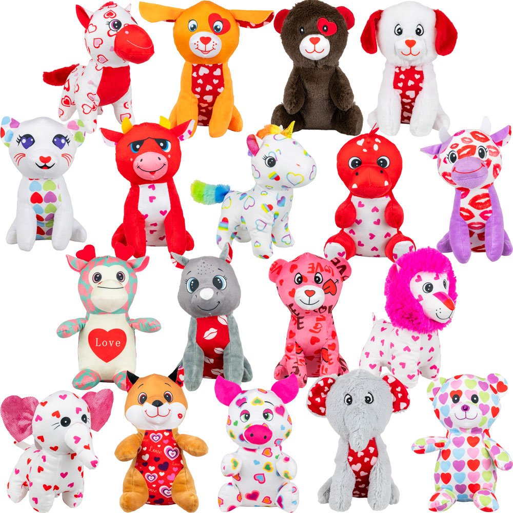 Small Generic Valentines Plush Kit (108pcs)