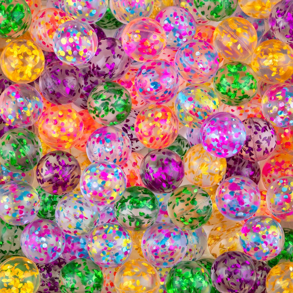 32mm (1.25in) Confetti Hi-Bounce Balls (100 pcs)
