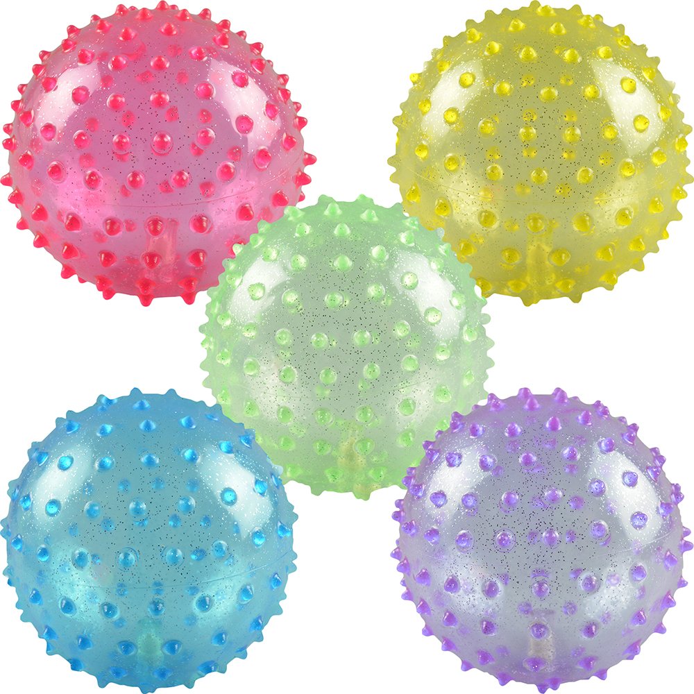 5in Inflatable Glitter Knobby Balls (250pcs)