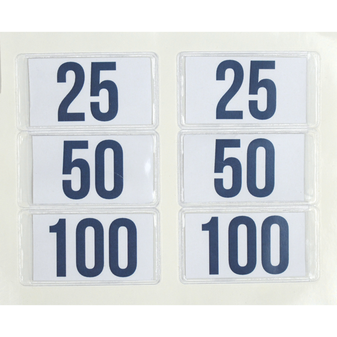 6 Count Sheet Label Holder 2.75in x 1.5in