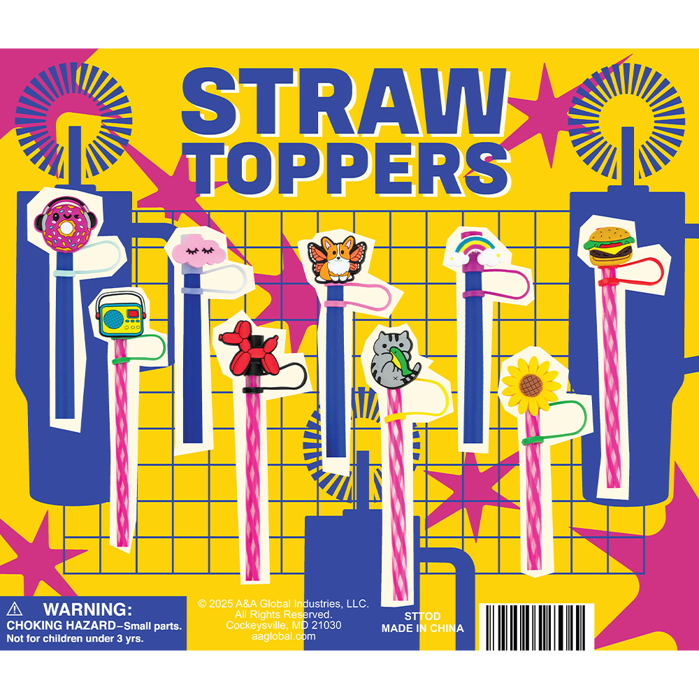Straw Toppers Display Card