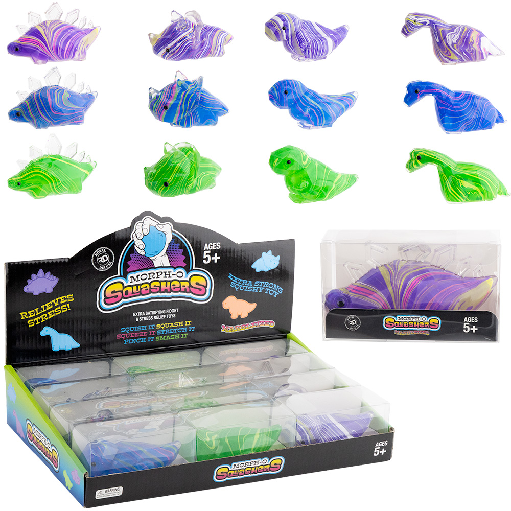 Marblized Swirl Sugar Squeeze Dinosaur 2.75in (12pcs)