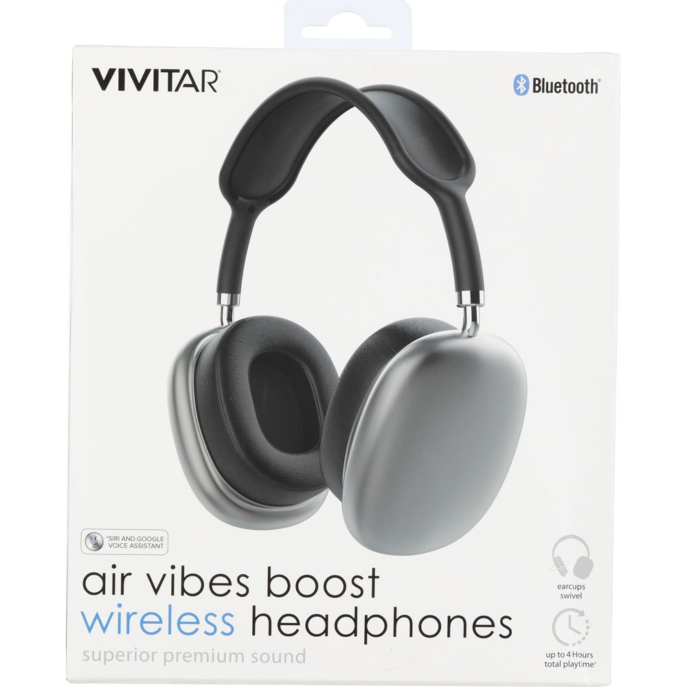 Vivitar Air Vibes Boost Headphone Black/Gray