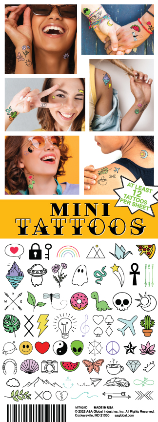 Mini Tattoos Display Card