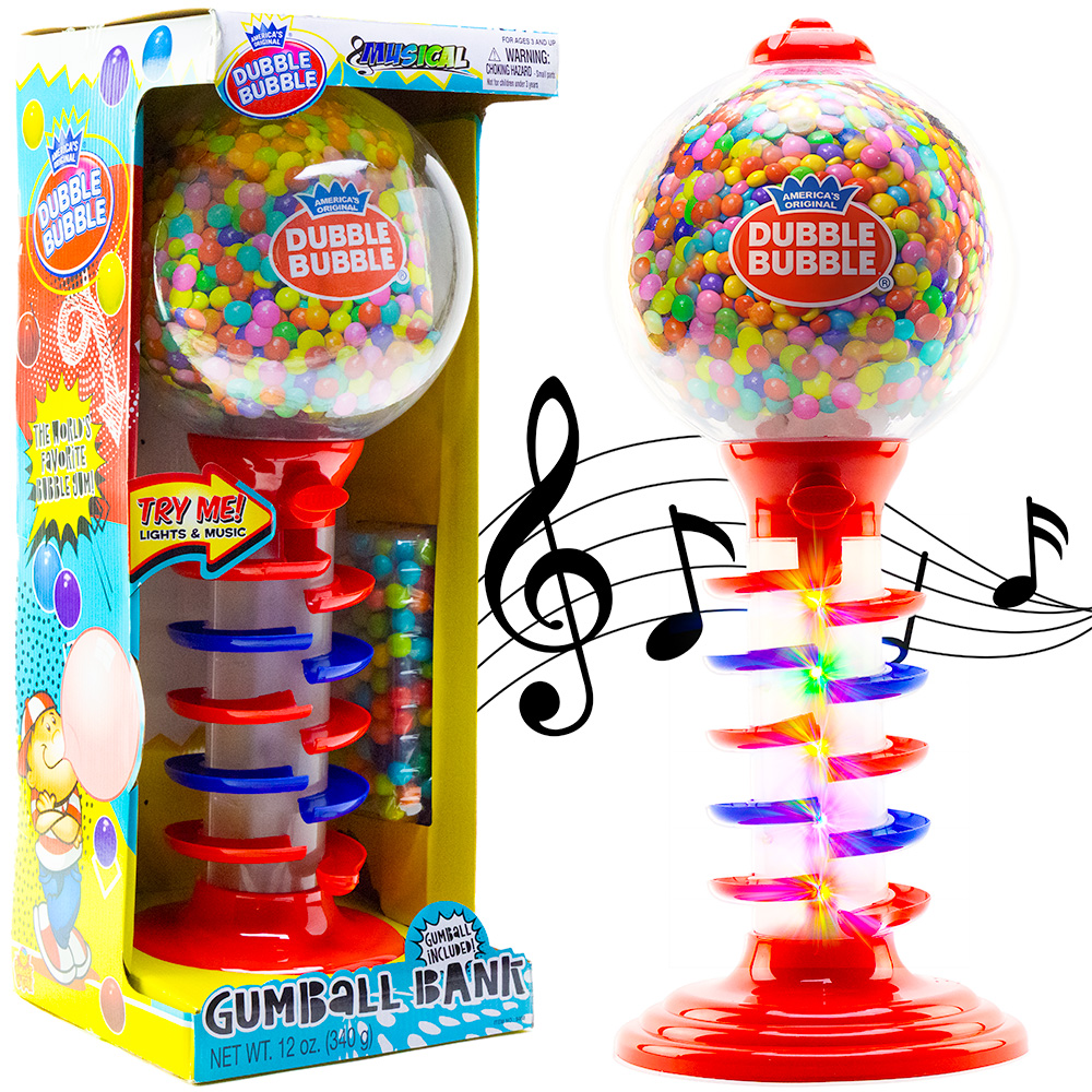 Dubble Bubble® Light & Sound Spiral Gumball Bank w/Gumballs (1ct)