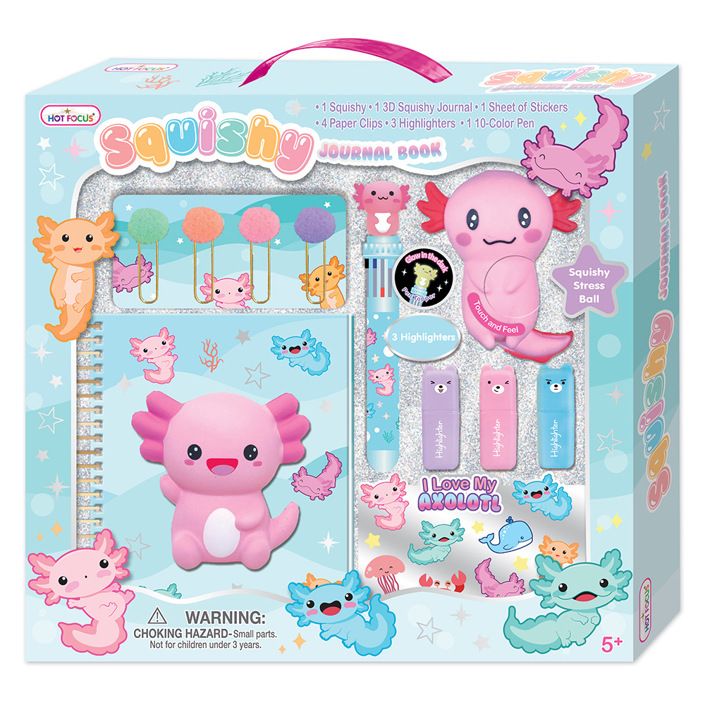 Squishy Axolotl Stationery Set
