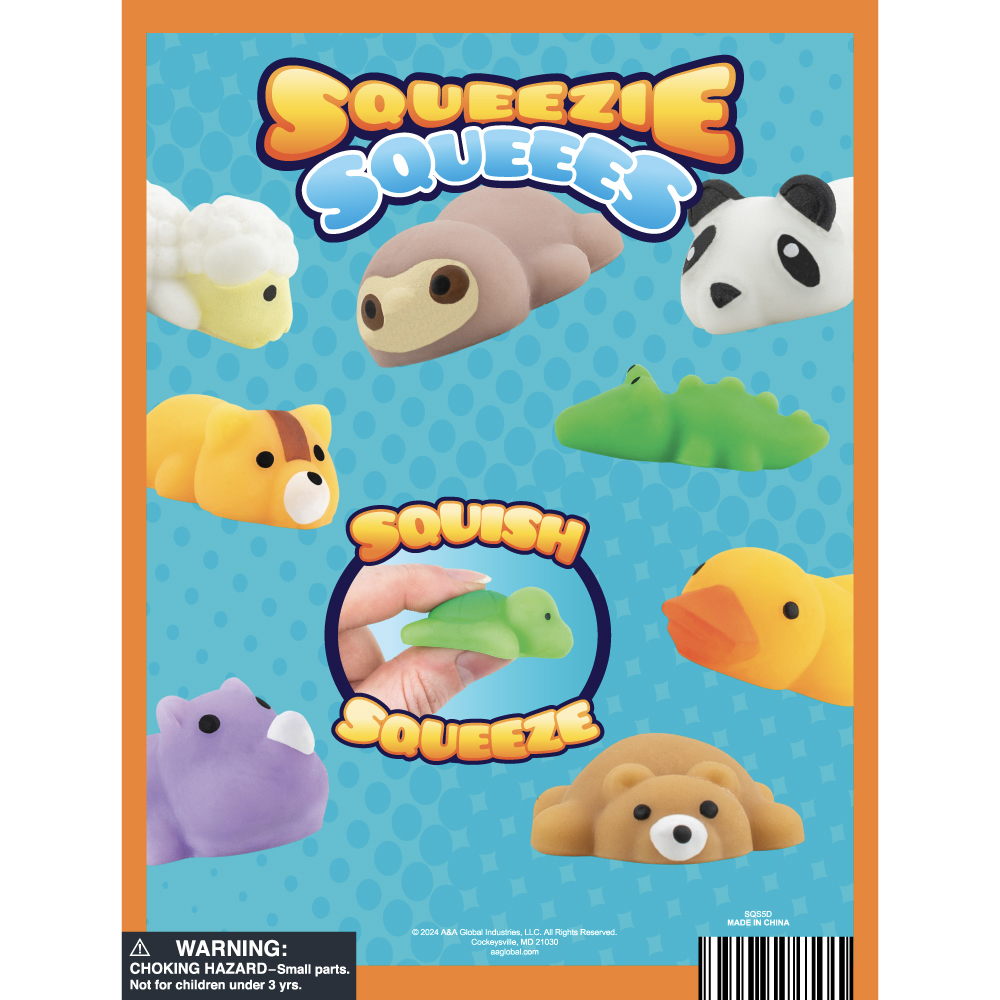 Squeezie Squeees Display Card