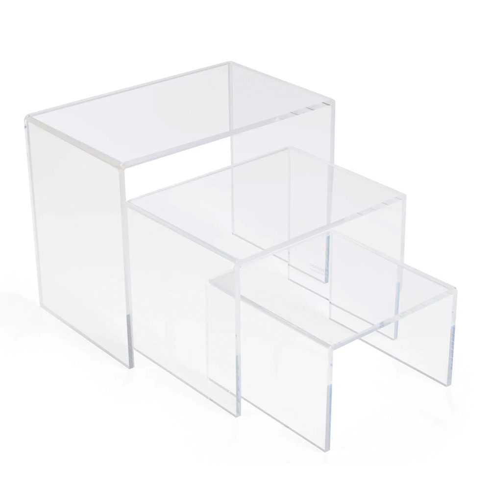 Large Acrylic Risers Set of 3