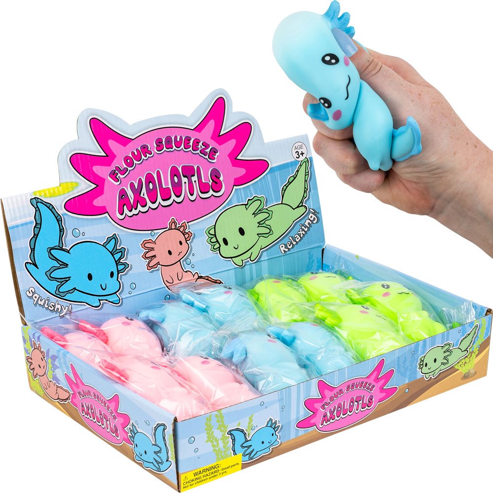 Squeeze Axolotl with Flour 4in (12pcs)