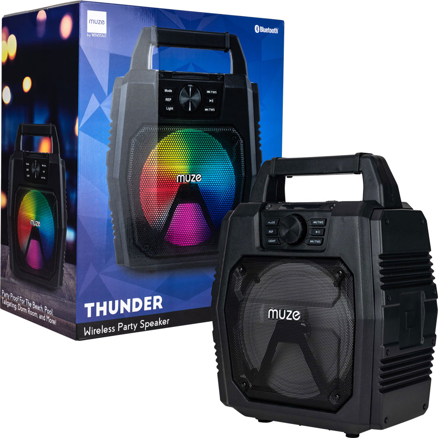Muze Thunder Light Up Jumbo Party Bluetooth Speaker