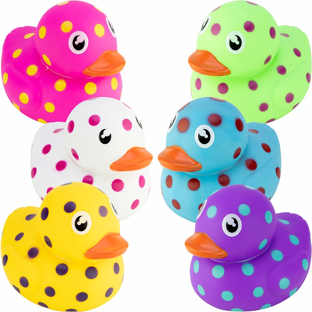 Polka Dot Ducks 6in (12pcs)