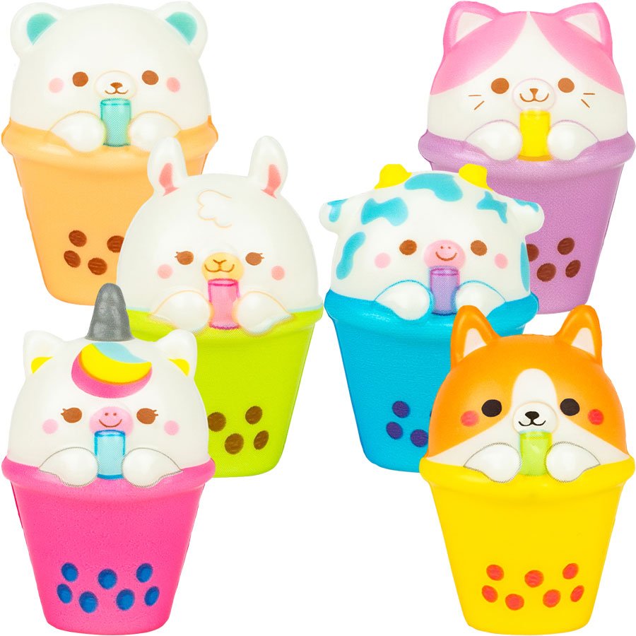 Squishy Bubble Tea Animal 2in Asst (50pcs)
