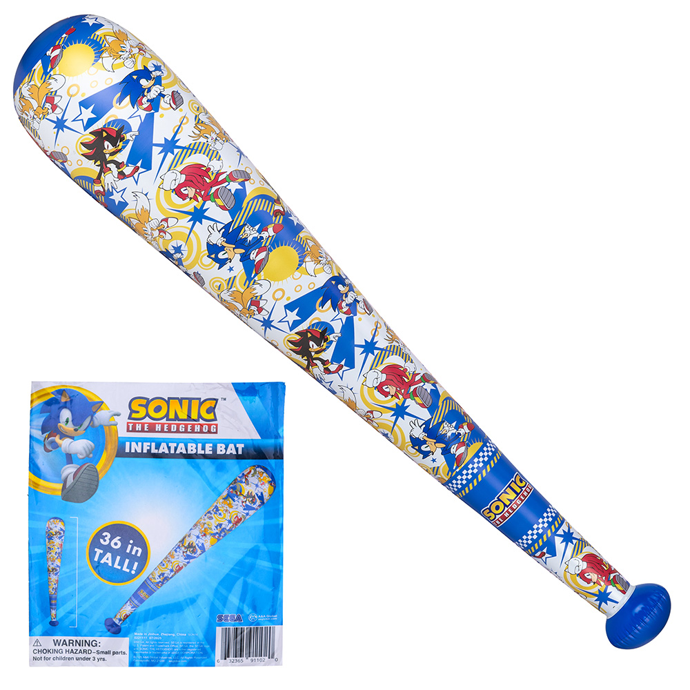 Sonic The Hedgehog™ Inflatable Bat 36in (12pcs)