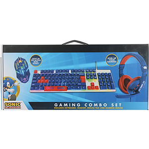 EL0803-Sonic The Hedgehog Gaming Kit 3pc Headset/Mouse/Keyboard